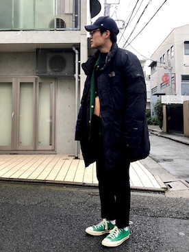 あべじゅんやさん（メンズ・182cm）の冬コーディネート