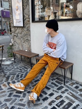 あべじゅんやさん（メンズ・182cm）の春コーディネート