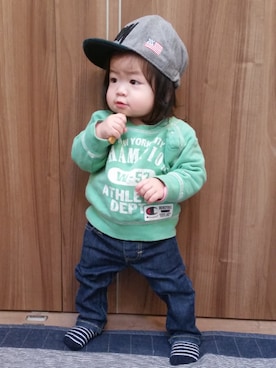 hima♬*ﾟさん（キッズ・70cm）の冬コーディネート