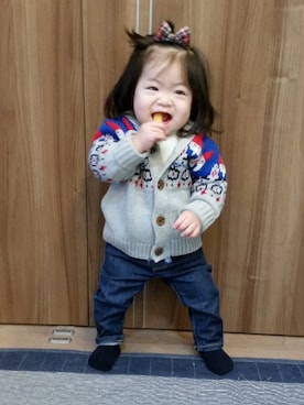 「babygap」｜「アイテム（ラッピングキット）」を使った、hima♬*ﾟさん（キッズ・70cm）の冬コーディネート