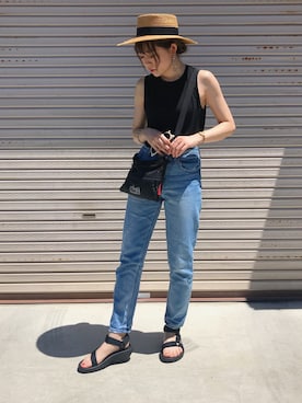 Hiromiiiさん（レディース・158cm）の夏コーディネート