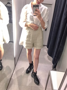 「MAISON DE REEFUR（メゾンドリーファー）のアイテム（その他パンツ）」を使った、Hiromiiiさん（レディース・158cm）の秋コーディネート