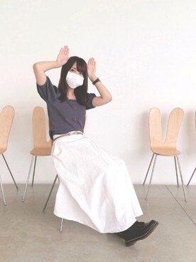 「Marc by Marc Jacobs（マークバイマークジェイコブス）のアイテム（アナログ腕時計）」を使った、ほしあいさん（レディース・152cm）の秋コーディネート