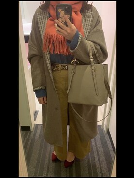 「ORiental TRaffic(ORiental TRaffic)」｜「アイテム（その他アウター）」を使った、みーちゃんさん（レディース・158cm）の冬コーディネート