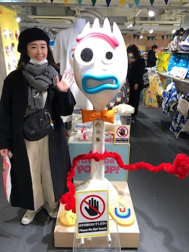 「ニコアンド」｜「アイテム（ハンチング/ベレー帽）」を使った、みーちゃんさん（レディース・158cm）の春コーディネート