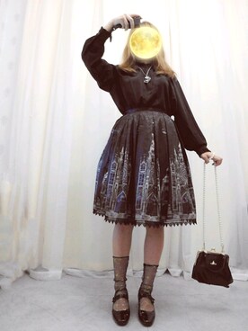 「lolitafashion」｜「アイテム（アクセサリー）」を使った、星间弥音さん（レディース・159cm）の秋コーディネート