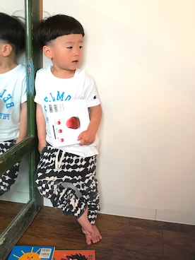 「SELECT.（セレクト）のアイテム」を使った、よつばと葉さん（キッズ・100cm）の春コーディネート