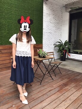 「夏秋ミックス」｜「アイテム（パンプス）」を使った、Jさん（レディース・158cm）の秋コーディネート