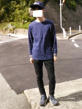 「N.HOOLYWOOD（N.ハリウッド）のアイテム（スウェット）」を使った、takiさん（メンズ・166cm）の秋コーディネート