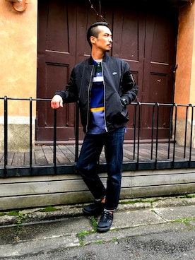 「ＧＷ」｜「アイテム（ジャケット/アウター）」を使った、yutaさん（メンズ・171cm）の春コーディネート