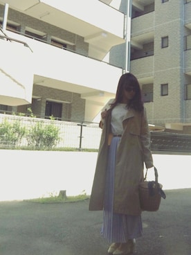 「Banner Barrett（バナーバレット）のアイテム（ジャケット/アウター）」を使った、Saya Miharaさん（レディース・153cm）の春コーディネート