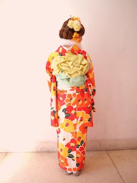 「暖色」｜Saya Miharaさん（レディース・153cm）の冬コーディネート