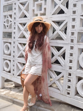 Saya Miharaさん（レディース・153cm）の春コーディネート