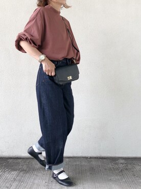 「SVEC（シュベック）のカンフーシューズ kung fu Shoes / ストラップパンプス（バレエシューズ）」を使った、coco@さん（レディース・162cm）の夏コーディネート