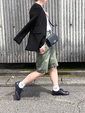 「frames RAY CASSIN（フレームスレイカズン）のアイテム（パンツ）」を使った、coco@さん（レディース・162cm）の春コーディネート