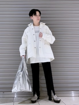 「メンズライクコーデ」｜「アイテム（サンダル）」を使った、ひらたさん（レディース・161cm）の冬コーディネート