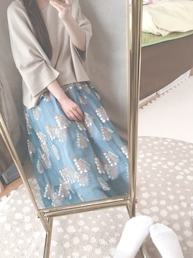 「BLEU FORET（ブルーフォレ）のアイテム（レッグウェア）」を使った、 ＊ ｺ ｼﾞｶさん（レディース・155cm）の冬コーディネート