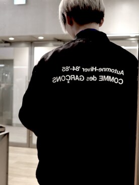 「CDG（シーディージー）のアイテム（ブルゾン）」を使った、翔太 쇼우타さん（メンズ・171cm）の秋コーディネート