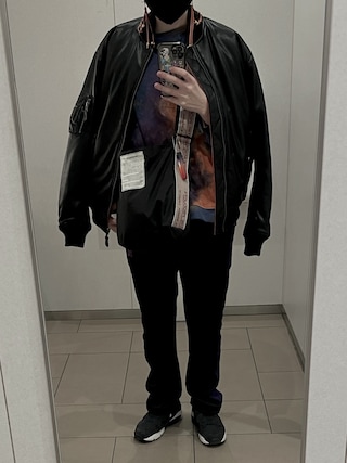 G.V.G.V. リアルラムレザーMA-1 G.V.G.V. リアルラムレザーMA-1