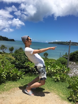 「ALTERNATIVE APPAREL（オルタナティブアパレル）のアイテム」を使った、のりのりおさん（メンズ・175cm）の夏コーディネート