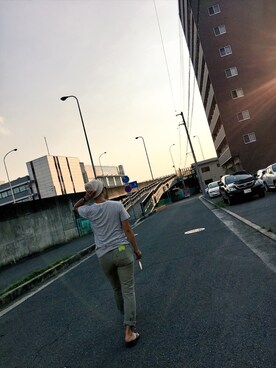 「Levi’s MADE＆CRAFTED（リーバイスメードアンドクラフテッド）のアイテム」を使った、のりのりおさん（メンズ・175cm）の夏コーディネート