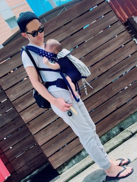 「ALTERNATIVE APPAREL（オルタナティブアパレル）のアイテム」を使った、のりのりおさん（メンズ・175cm）の夏コーディネート