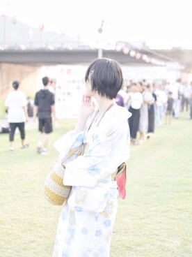 「浴衣」｜ひびさん（レディース・162cm）の冬コーディネート