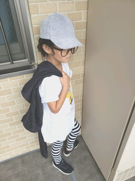 「UNIQLO（ユニクロ）のアイテム（ナイロンジャケット）」を使った、maiiii227さん（キッズ・120cm）の秋コーディネート