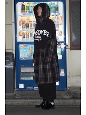 「SHAREEF（シャリーフ）のアイテム（その他アウター）」を使った、ふくちゃんさん（メンズ・180cm）の春コーディネート