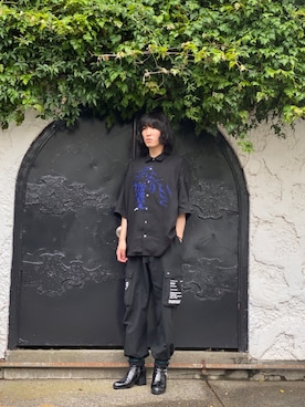 「SHAREEF（シャリーフ）のアイテム（アクセサリー）」を使った、ふくちゃんさん（メンズ・180cm）の夏コーディネート