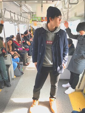 「Timberland（ティンバーランド）のアイテム（シューズ、その他）」を使った、takahashi さん（メンズ）の春コーディネート