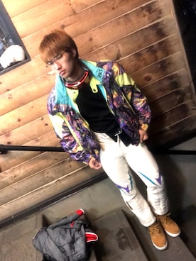 「ASICS（アシックス）のアイテム（ジャケット/アウター）」を使った、takahashi さん（メンズ・178cm）の春コーディネート