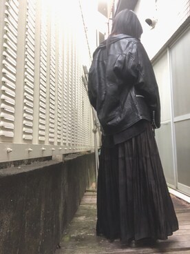 「RE LEAN（レリーン）のアイテム（ジャケット/アウター）」を使った、kana9さん（レディース・157cm）の秋コーディネート