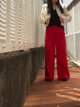 「ショート丈ジャケット」｜kana9さん（レディース・157cm）の春コーディネート