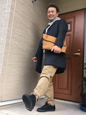 「アーバンリサーチ」｜「アイテム（財布/小物）」を使った、高野君さん（メンズ・175cm）の秋コーディネート