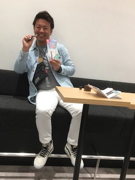 「SEVENDAYS=SUNDAY（セブンデイズサンデイ）のアイテム（ダウンジャケット/コート）」を使った、高野君さん（メンズ・175cm）の春コーディネート