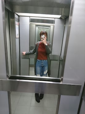 「MANGO（マンゴ）のアイテム（その他アウター）」を使った、allisonさん（レディース・165cm）の冬コーディネート