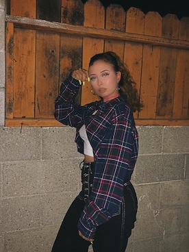 「pattern」｜「アイテム（その他アウター）」を使った、Maggieさん（レディース・160cm）の秋コーディネート