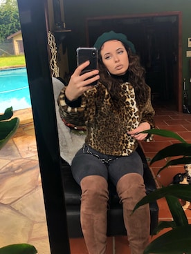 「STYLE」｜「アイテム（その他アウター）」を使った、Maggieさん（レディース・163cm）の冬コーディネート