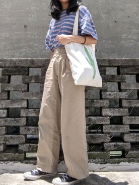 「通勤穿搭」｜「アイテム（その他）」を使った、+Nさん（レディース・158cm）の夏コーディネート
