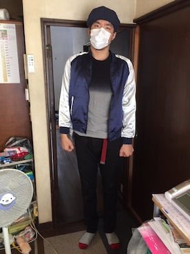 「CIAOPANIC TYPY（チャオパニックティピー）のアイテム」を使った、カフェ　さん（メンズ・188cm）の秋コーディネート