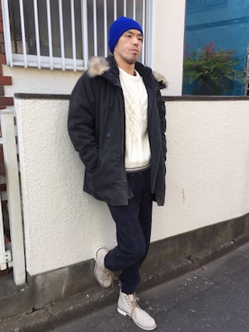 カフェ さん(メンズ・188cm)の秋コーディネート