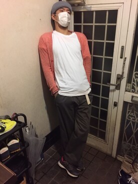 カフェ　さん（メンズ・188cm）の秋コーディネート