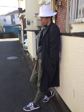 「Burner（バーナー）のアイテム（ジャケット/アウター）」を使った、カフェ　さん（メンズ・188cm）の冬コーディネート