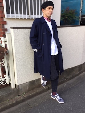 「DIVERSION（ディバーション）のアイテム」を使った、カフェ　さん（メンズ・188cm）の秋コーディネート