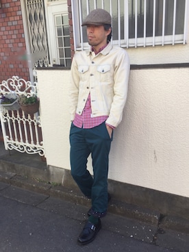 「DIVERSION（ディバーション）のアイテム」を使った、カフェ　さん（メンズ・188cm）の冬コーディネート