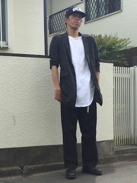 カフェ さん(メンズ・188cm)の春コーディネート