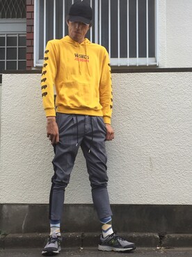 カフェ　さん（メンズ・188cm）の秋コーディネート