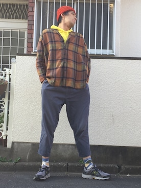 「SOLOSOCKS（ソロソックス）のアイテム」を使った、カフェ　さん（メンズ・188cm）の秋コーディネート