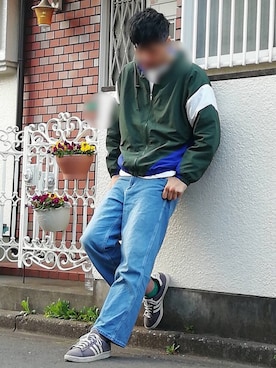 カフェ さん(メンズ・188cm)の春コーディネート